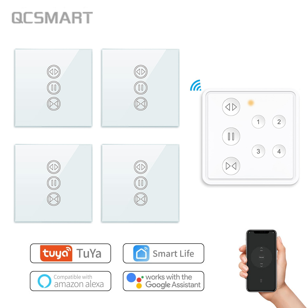 Tuya Smart Life RF WIFI Curtai - Tuya 4 Channel 评论和价格