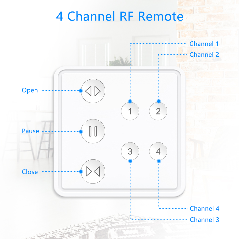 Tuya Smart Life RF WIFI Curtai - Tuya 4 Channel 评论和价格