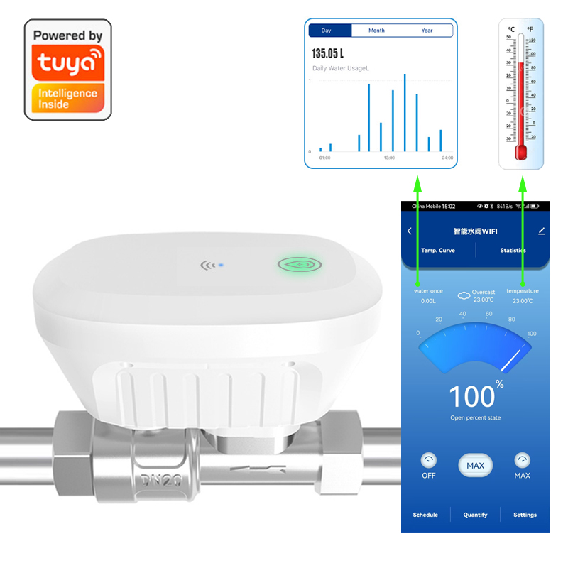 Smart WiFi Valve Meter Water F - Home Assistant Tuya 评论和价格