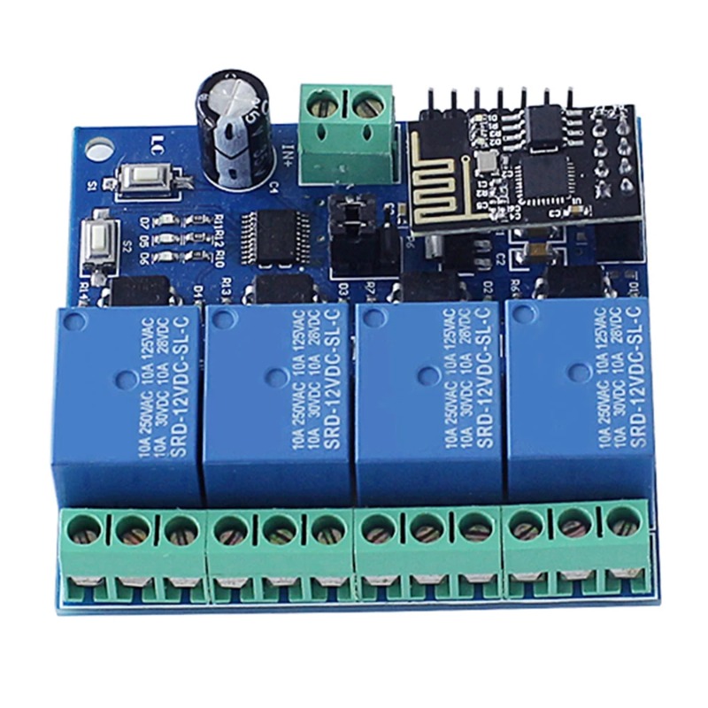 ESP8266 ESP-01 4-way WiFi rela - Smart Home Module Iot 评论和价格