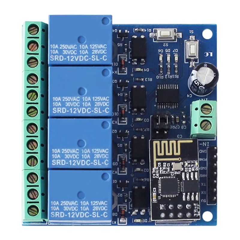 ESP8266 ESP-01 4-way WiFi rela - Smart Home Module Iot 评论和价格